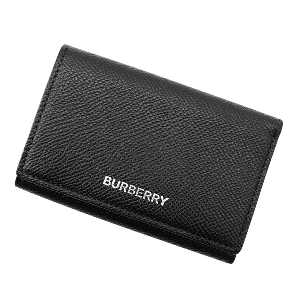 Burberry Tri-fold Wallet Compact Leather 8017455 BURBERRY Black WALLET